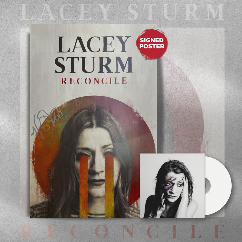 LACEY STURM - KENOTIC METANOIA CD & RECONCILE SIGNED POSTER